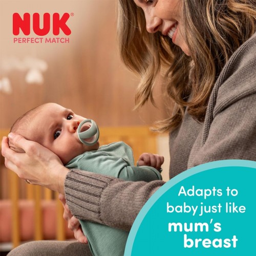 NUK Perfect Match Silicone Soother Pacifier 2pcs/box | 0-6 Months | Made in Germany